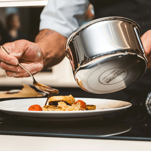 Image showing the Milk pan ss tri-ply, Stainless steel product.