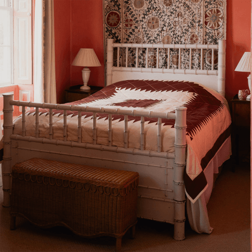 Image showing the Maurier Quilt, Burgundy product.
