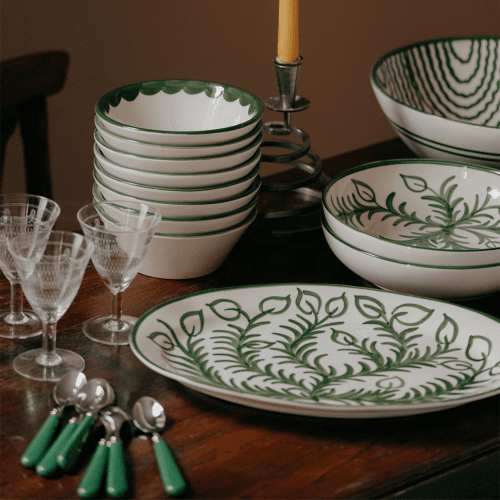Image showing the Vina Platter, L36 x W26.5cm, Green product.
