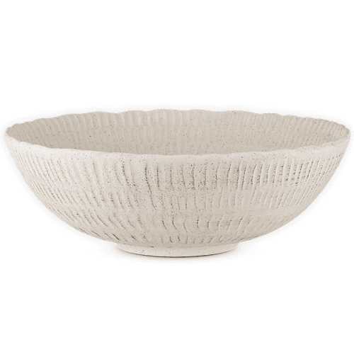 Image showing the Kayanna Ceramic Decorative Bowl, White product.