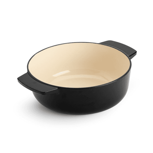Image showing the Cast Iron Oval Non-stick Casserole Dish with Lid product.