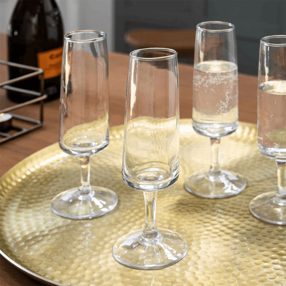 Fonthill Set of 4 Champagne Flutes, Glass