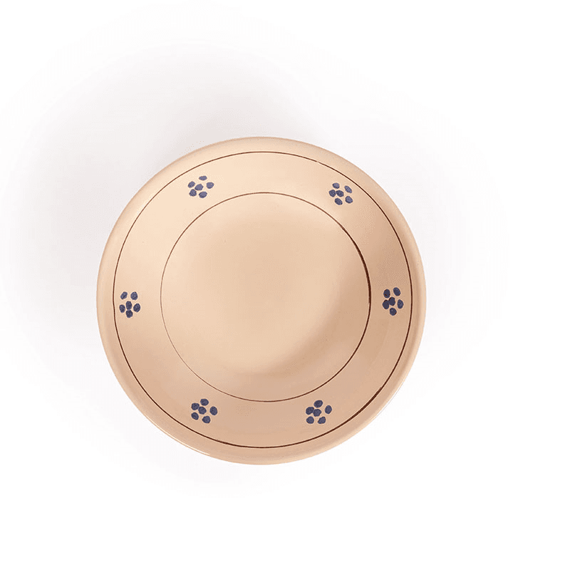Fiore Set of 4 Pasta Bowls, Cream