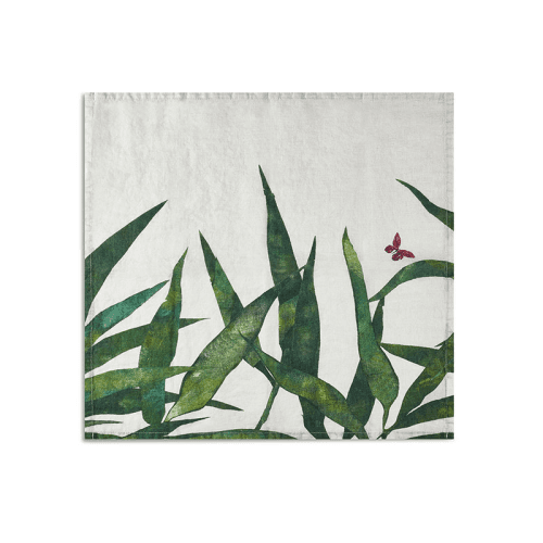 Image showing the Les Palmiers Leaf Napkin, Green product.