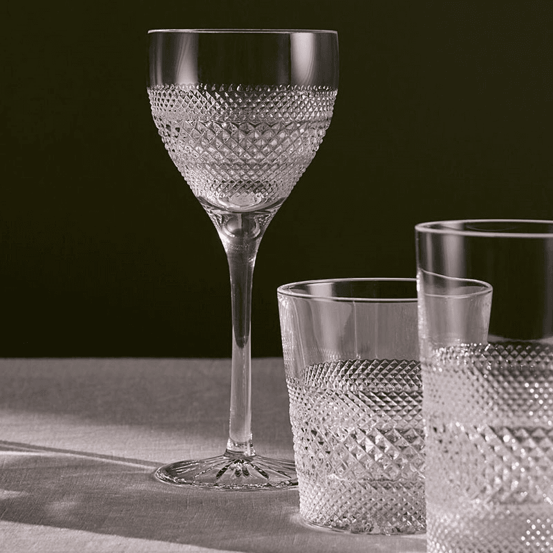 Huxley Set of 4 Red Wine Glasses, Clear