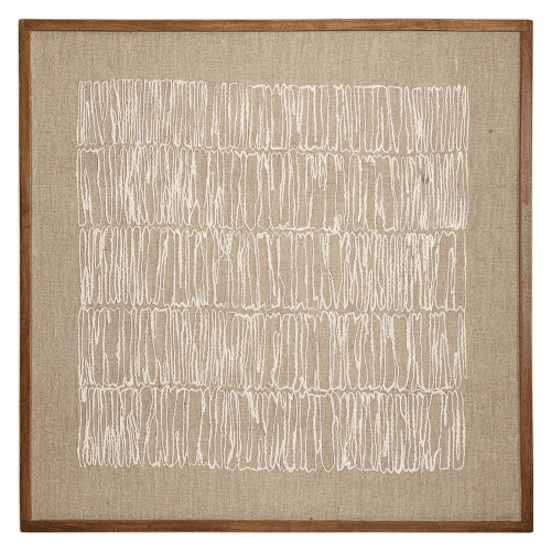 Image showing the Birala Hand Stitched Wall Art, Natural product.