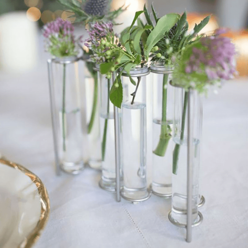 W-Shape Test Tube Vase, Glass