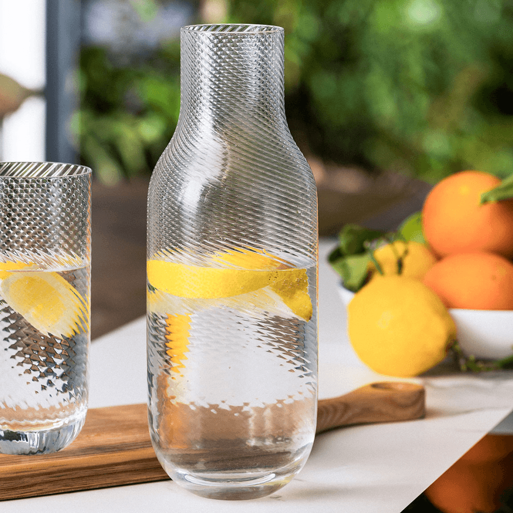 Optic Cut Crystal Carafe