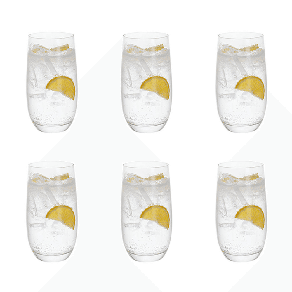 Wine and Dine Set of 6 Highball Glasses