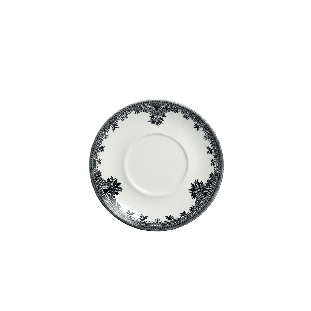 Asiatic Pheasants Espresso Saucer, Black & White