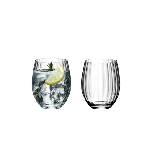 Image showing the Optic "O" Longdrink Set of 2 Tumblers, Clear product.