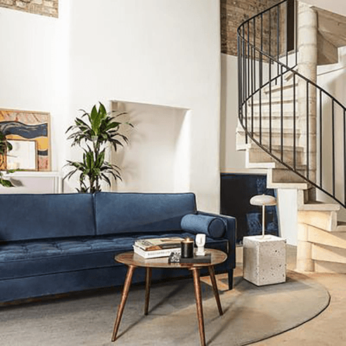 Image showing the Model 02 Velvet Sofa, Teal product.