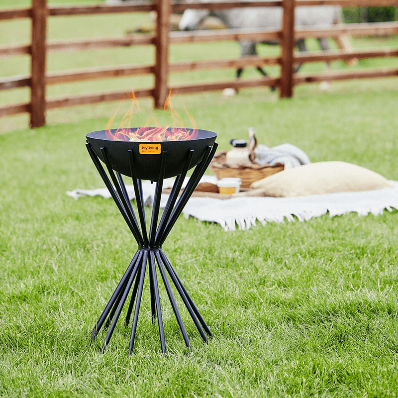 Dakota Tall Metal Fire Pit