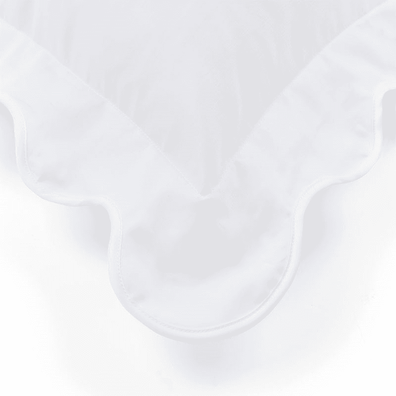 Alexandra Wavy Scalloped Pair of Pillowcases