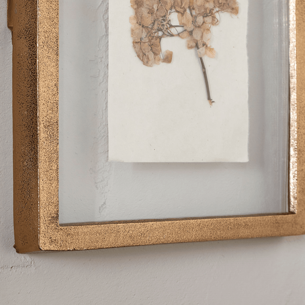 Jahala Wall Hung Photo Frame, Antique Brass