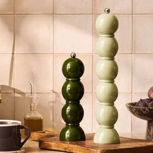 Image showing the Lacquered Bobbin Grande Salt & Pepper Mill product.