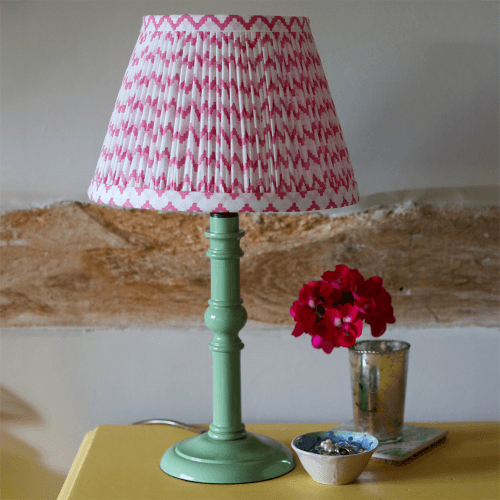 Image showing the Truncus Lamp Base, F&B Folly Green product.
