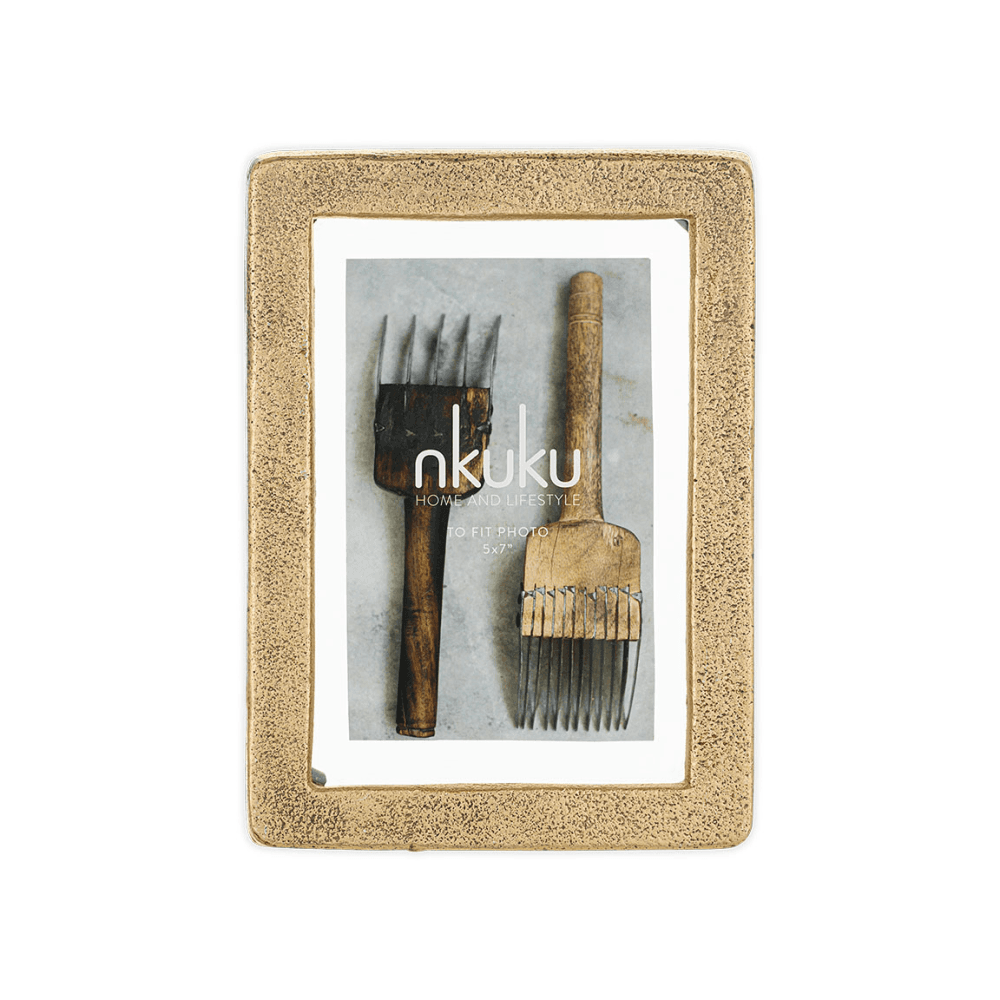 Jahala Wall Hung Photo Frame, Antique Brass