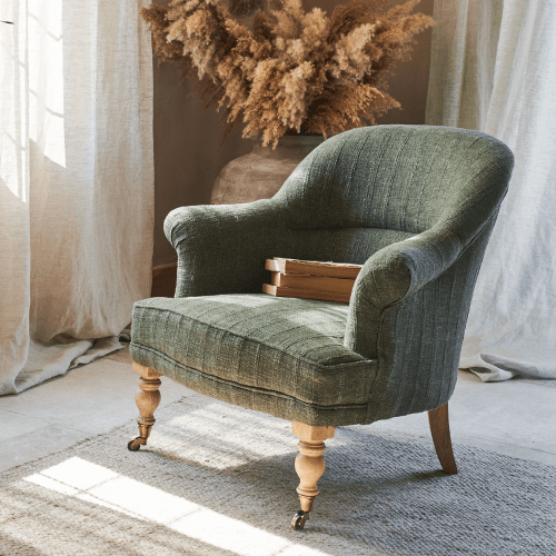 Image showing the Kiana Cotton Armchair, Moss product.