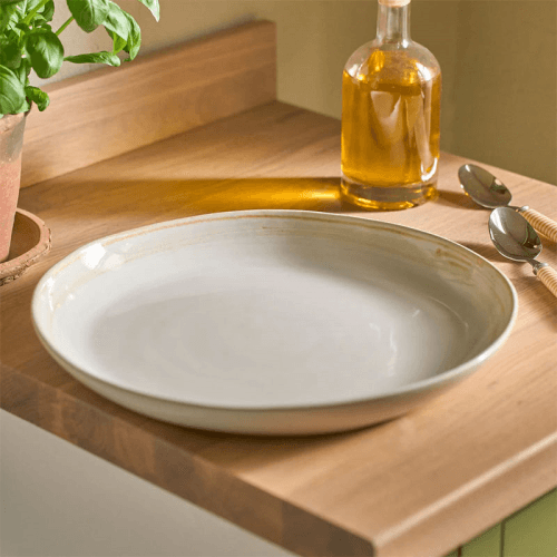 Image showing the Amberley Round Platter, Yellow product.
