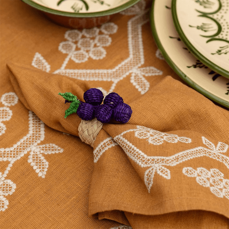 Grape Set of 4 Napkin Rings