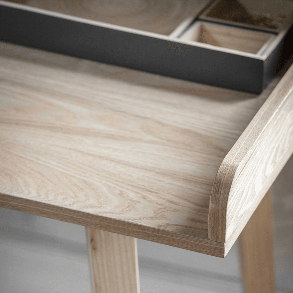 Ashwicke Desk with Storage, Natural