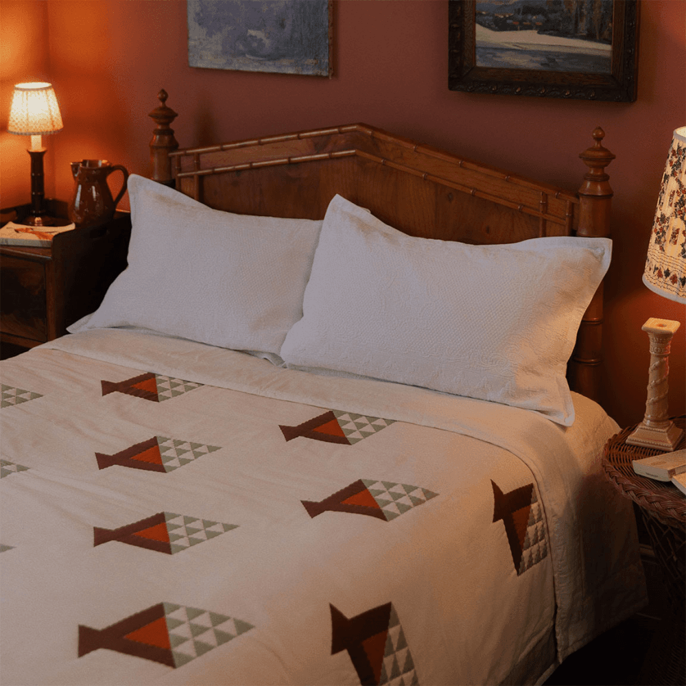 Lavinia Quilt, Cream