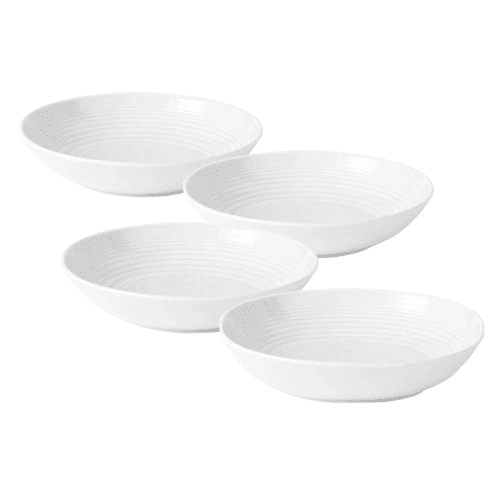 Image showing the Gordon Ramsay Maze Set of 4 Pasta Bowls, White product.