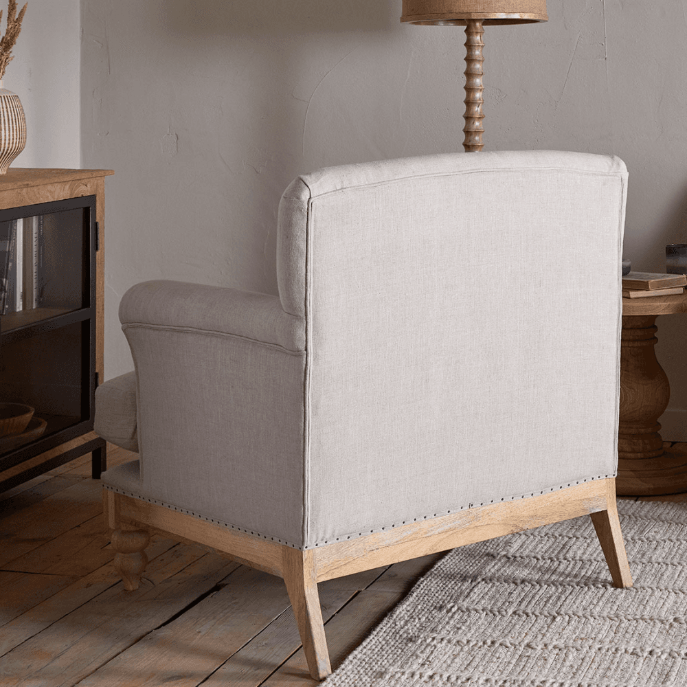 Kashi Kashi Linen Armchai, Natural