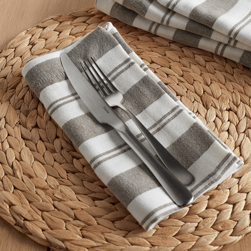 Isaac Set of 4 Napkins, Dark Olive