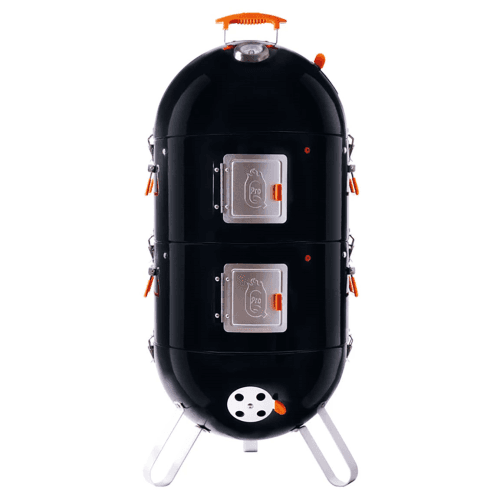 Image showing the Frontier V4 Charcoal BBQ Smoker, Black product.