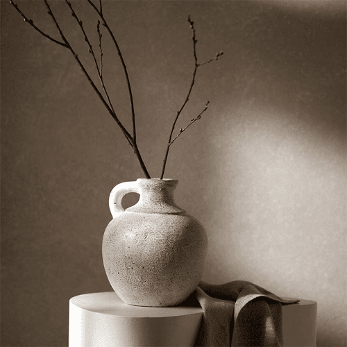 Image showing the Arley Terracotta Jug, White product.