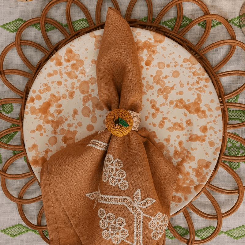 Oranges Set of Napkin Rings