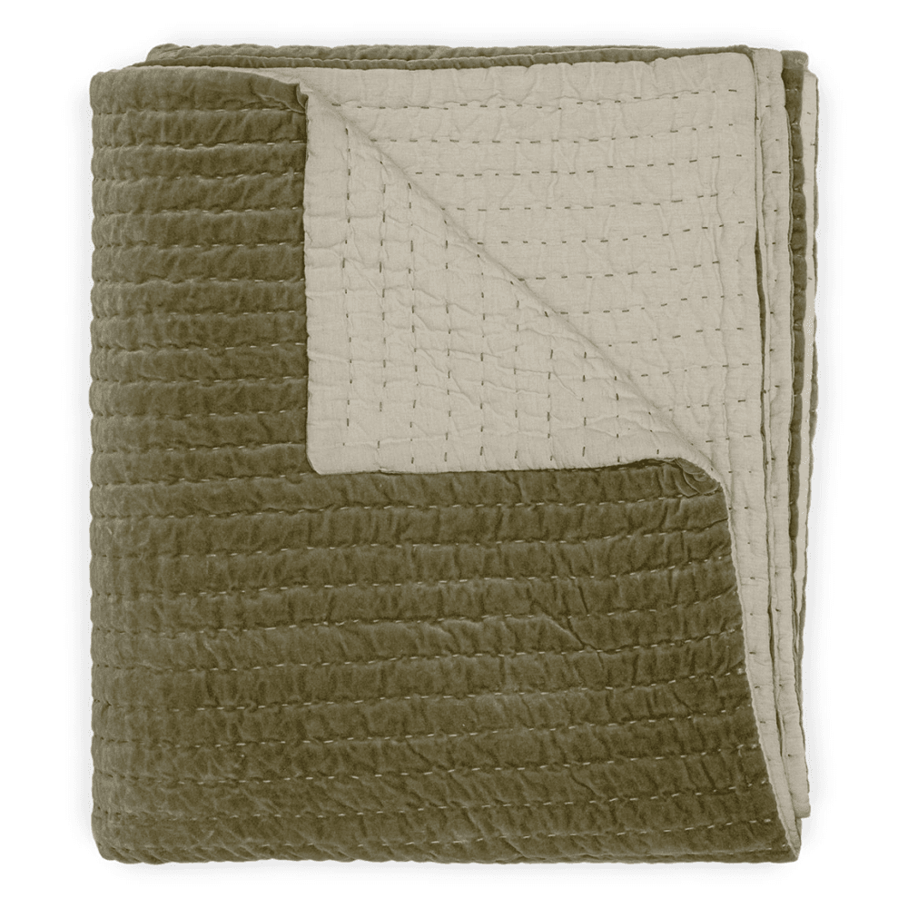 Nidra Velvet & Linen Bed Quilt