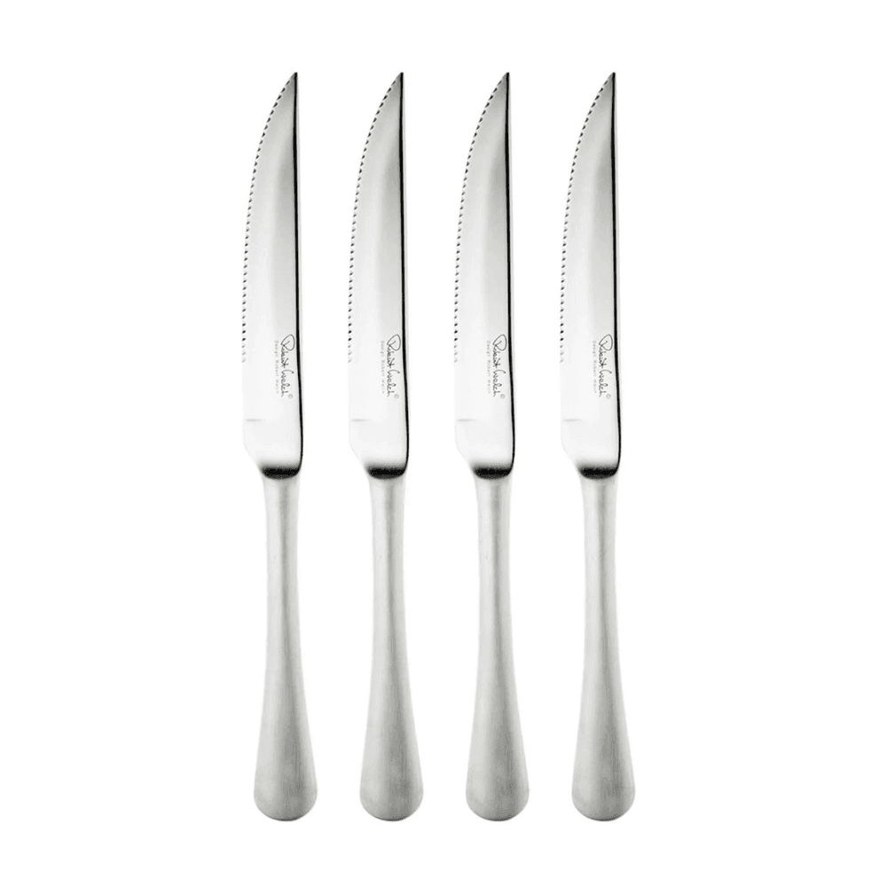 Radford Satin 4 Piece Steak Knife Set, Stainless Steel