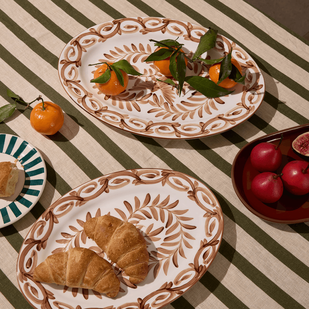 Montego Set of 2 Serving Platters, Orange
