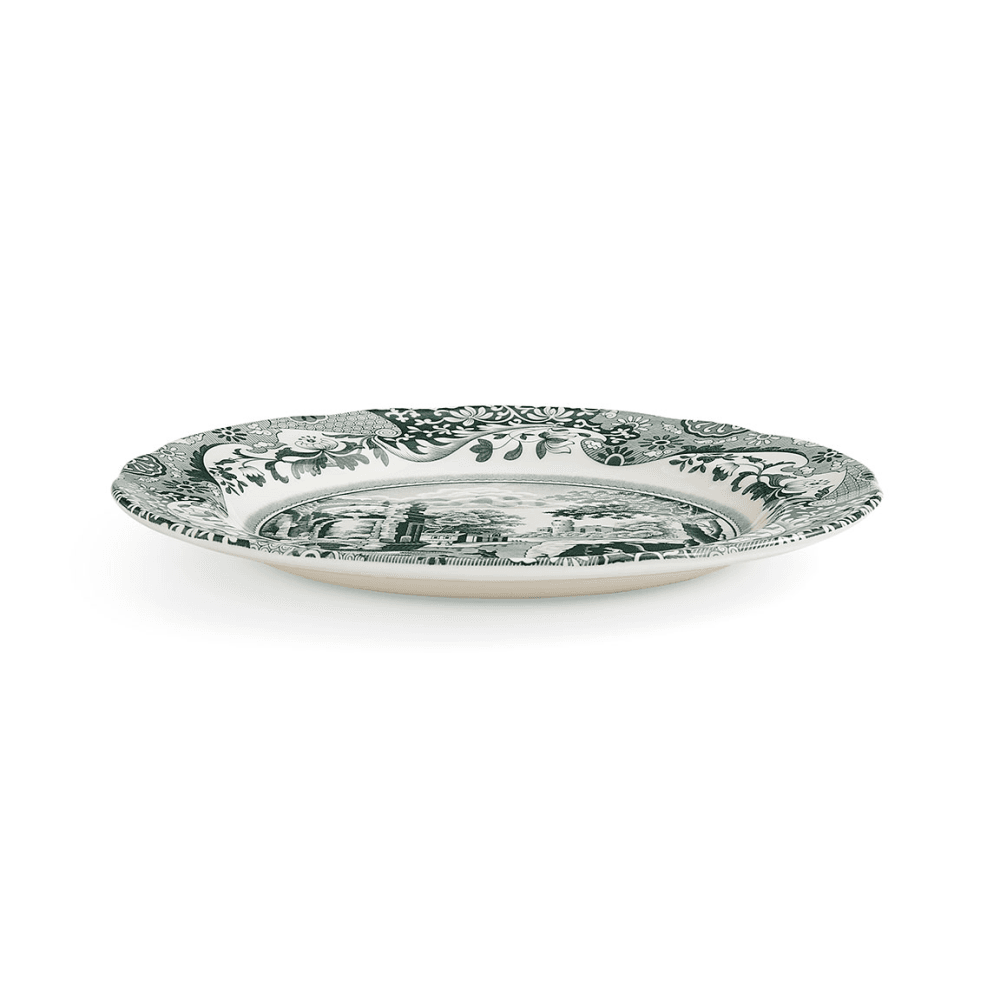 Heritage Italian Set of 4 Dinner Plates, Green