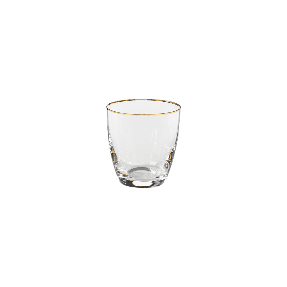 Sensa Set of 6 Tumblers, Gold Rim