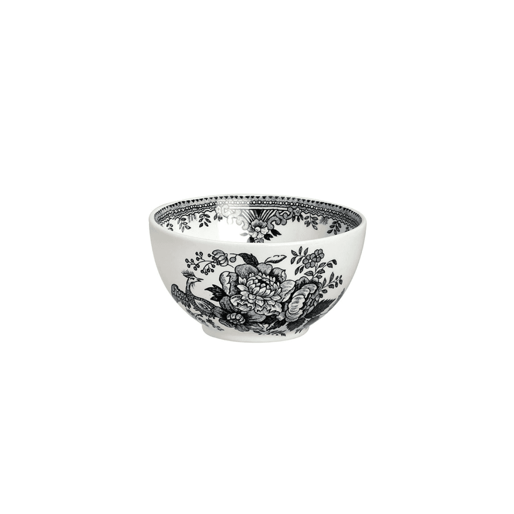 Asiatic Pheasants Sugar Bowl, Black & White