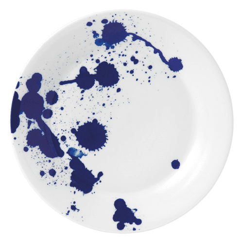 Image showing the Pacific - Splash Dessert Plate, Blue product.