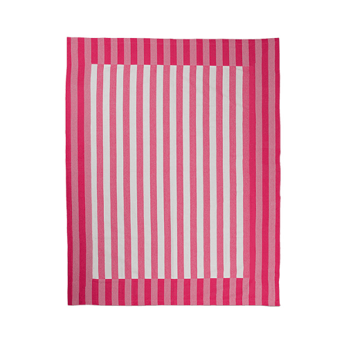 Image showing the Stripe Tablecloth, 160 x 200 cm, Punch Pink product.