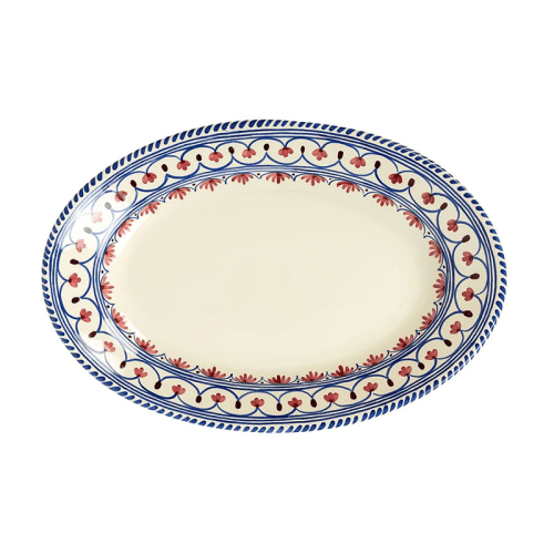 Image showing the Honor Serving Platter, White and Blue product.
