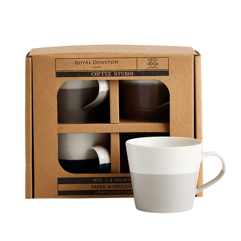 Coffee Studio Set of 4 Mugs, Mixed