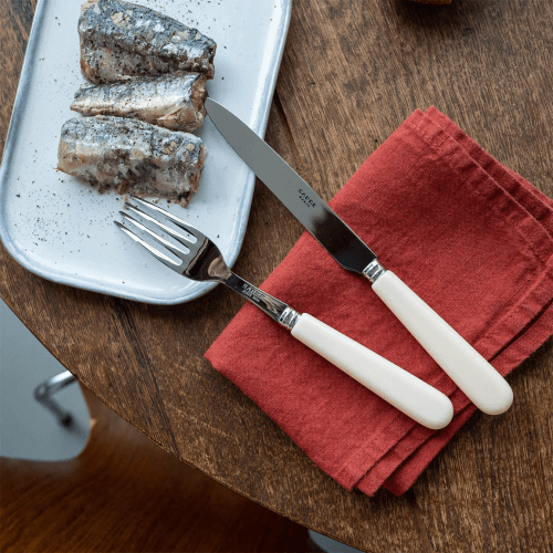 Image showing the Pop Unis Dinner Fork, Ivory product.
