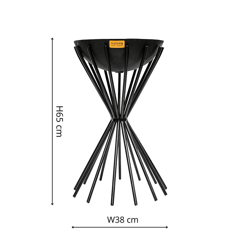Dakota Tall Metal Fire Pit