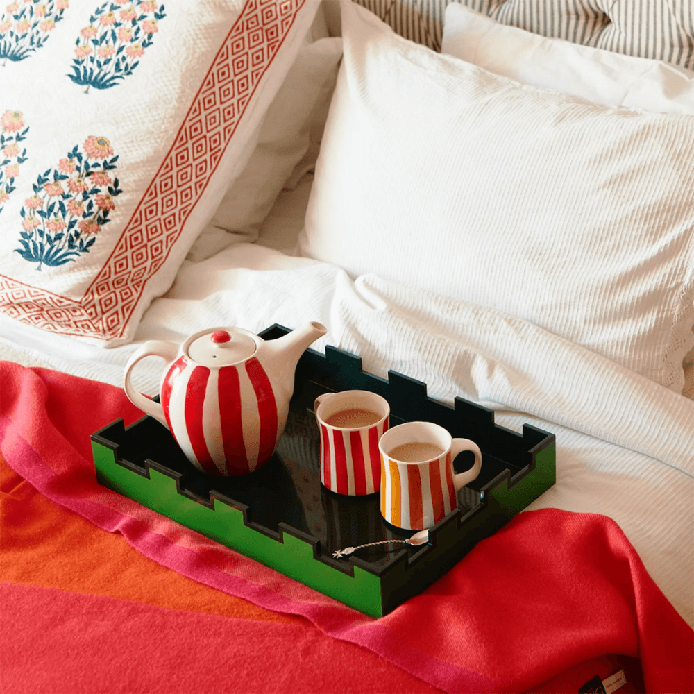 Stripes Mug, Red