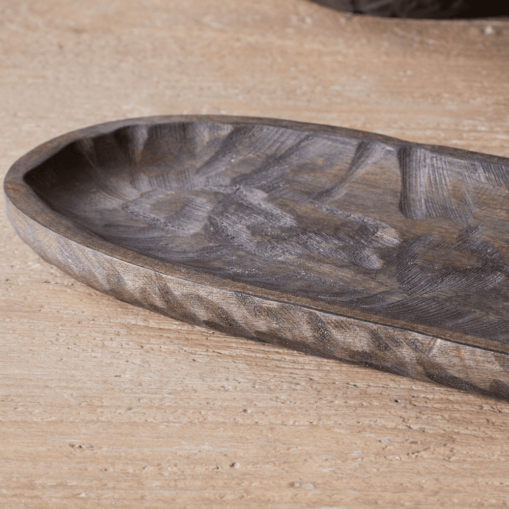 Nyati Serving Platter, Dark Brown