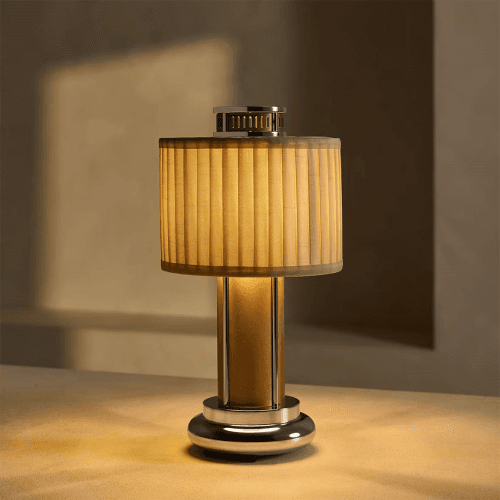 Image showing the Ruby Portable Lamp, H27.5 x W14.5cm, Silver product.