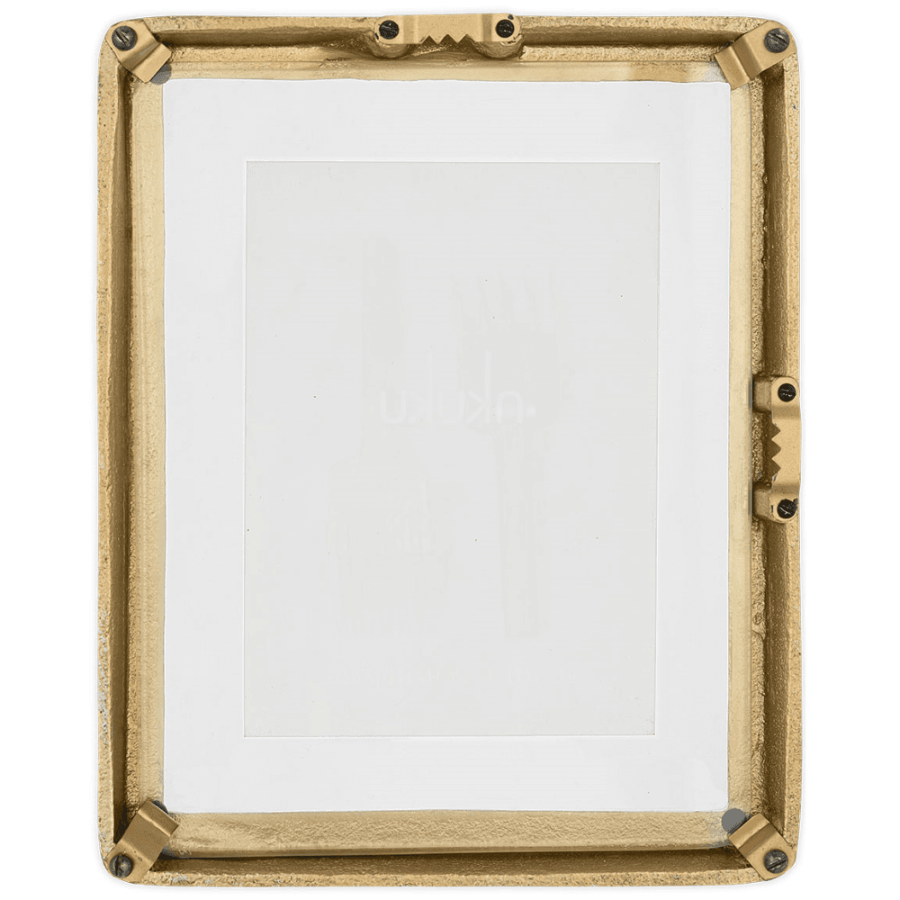 Jahala Wall Hung Photo Frame, Antique Brass
