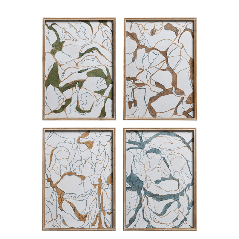 Ravina Set of 4 Framed Prints, Multi